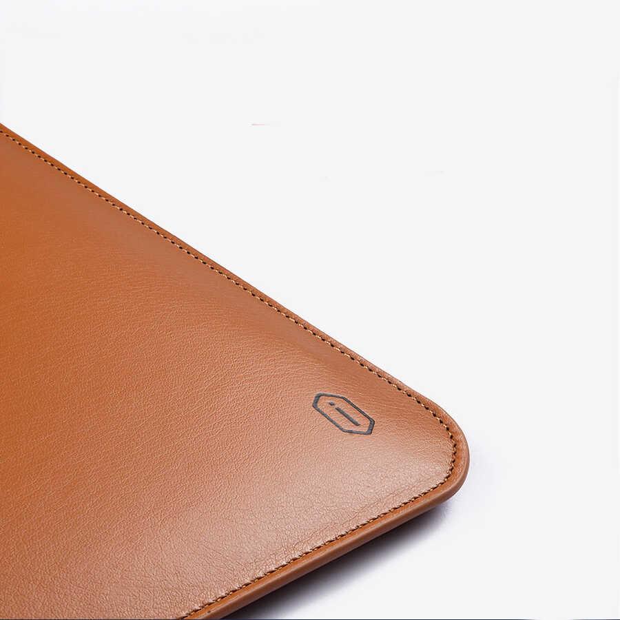 Wiwu Skin Pro Slim Stand Sleeve For Macbook Pro 16 - Brown - Tashqila Wiwu Skin Pro Slim Stand Sleeve For Macbook Pro 16 - Brown - Tashqila